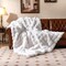 Luxury Faux Wolf Fur Blanket 740GSM Soft Plush Throw for Sofa